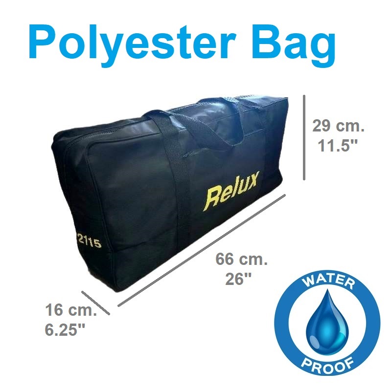RELUX กระเป๋าใส่อุปกรณ์ กีฬา เครื่องมือ อุปกรณ์เดินป่า กันน้ำ สะพายบ่า สะพายข้าง สีดำ ขนาด 66*29*หนา 16 ซม. ขนาดใหญ่ ราคาประหยัด กระเป๋า Polyester